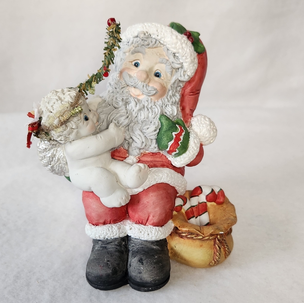 2004 Dreamsicles Cast Art Sculpture Is It Really You? Santa & Cherub Festive